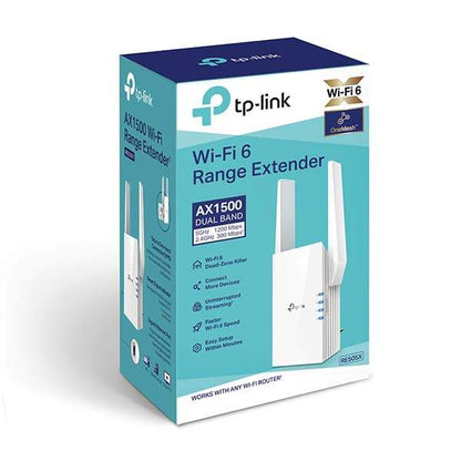 TP-Link RE505X AX1500 WiFi 6 Dual Band Range Extender