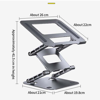 TRIPLE LIFT ADJUSTABLE ALU LAPTOP STAND