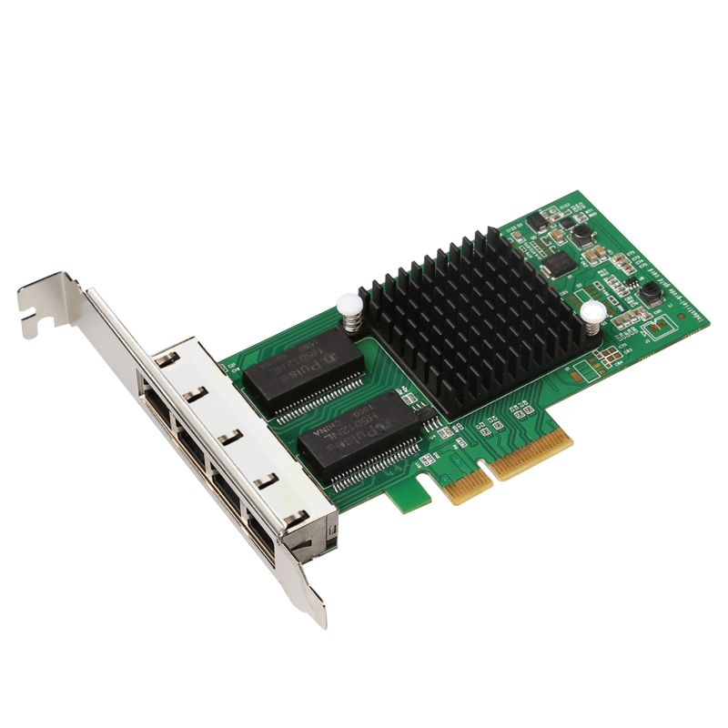 PCIE 4 RJ45 PORT LAN CARD