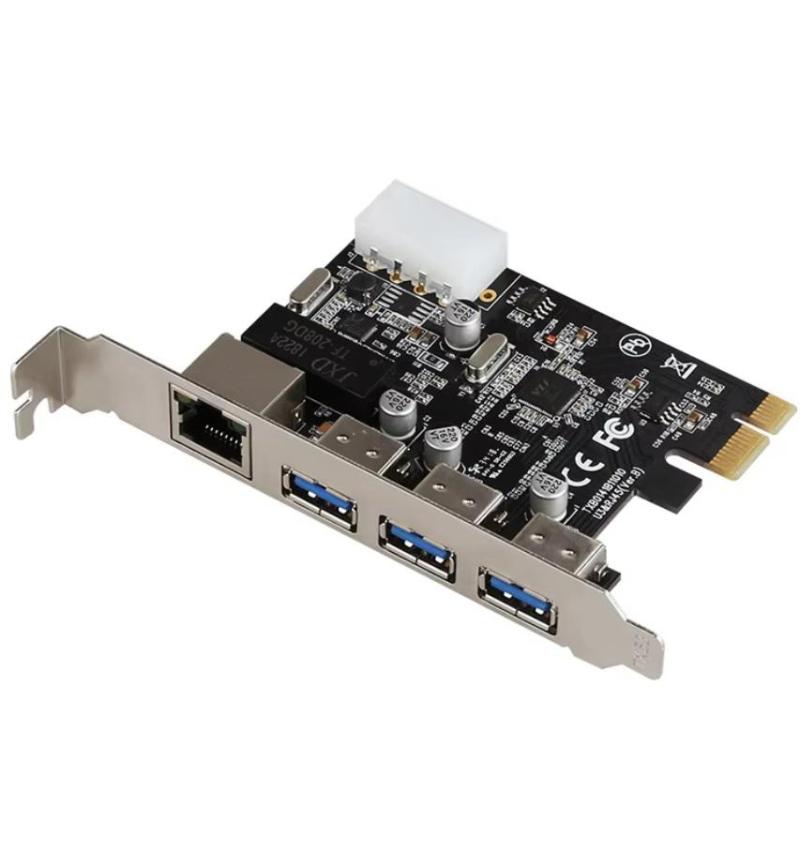 MicroWorld PCI Express To 3 Port Expansion Card