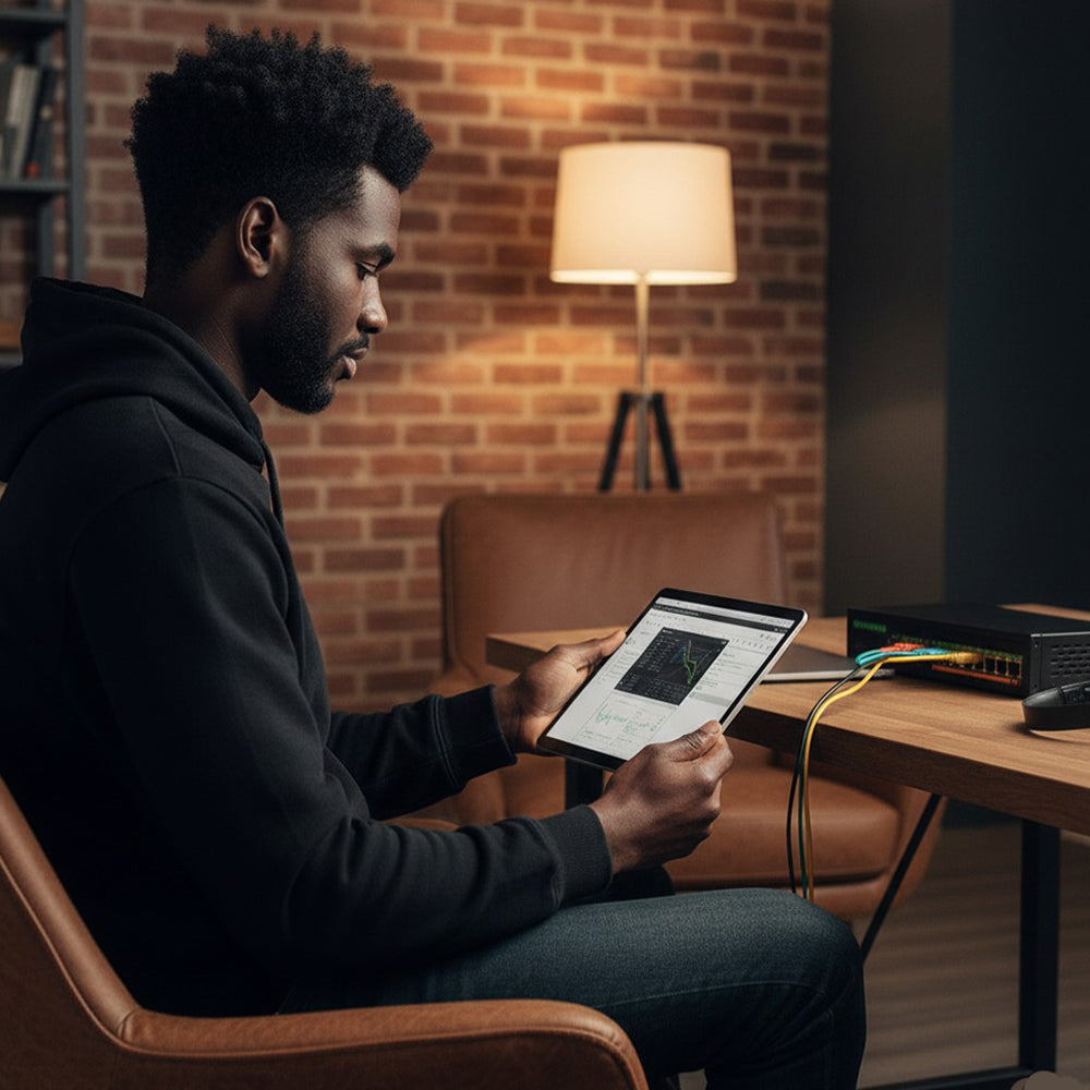 M-Link TXE143 8+2 Gigabit PoE Switch 90W 10-Port Unmanaged Network Switch TXE323