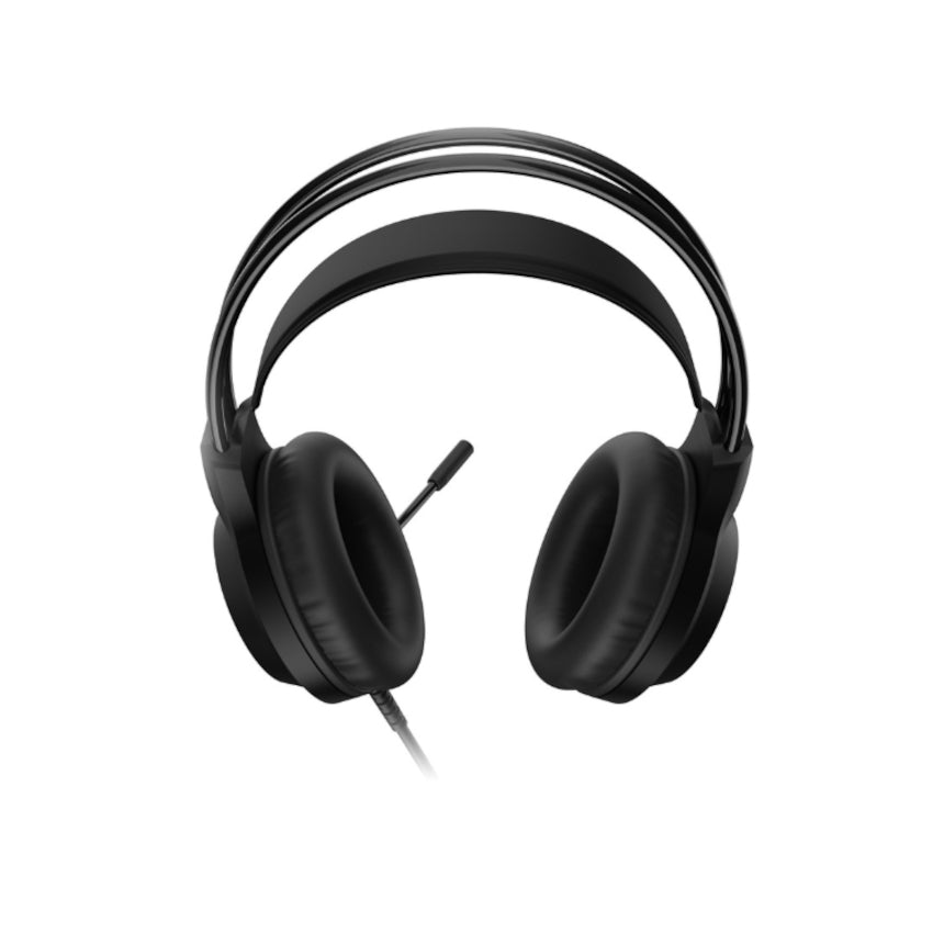 Rear view of the Dobe TY-3592 Stereo Gaming Headset with Microphone, adjustable headband and padded ear cups. 