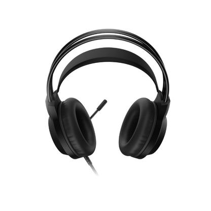 Rear view of the Dobe TY-3592 Stereo Gaming Headset with Microphone, adjustable headband and padded ear cups. 