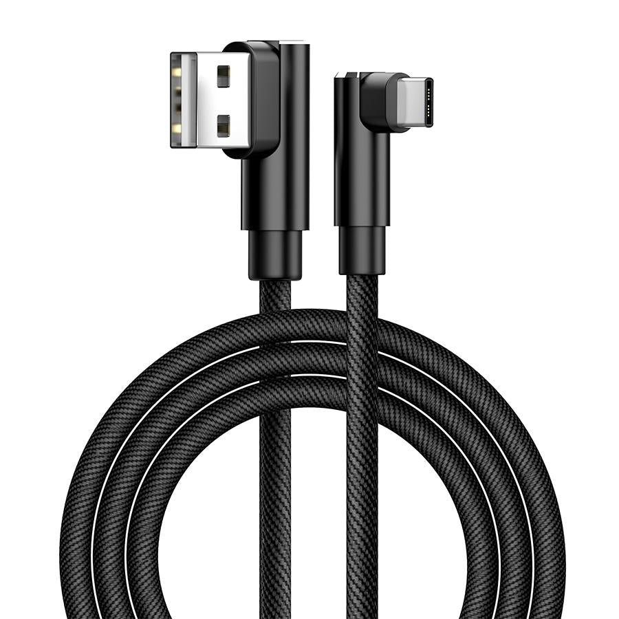 USB A (M) TO USB-C (F) 90 DEGREE