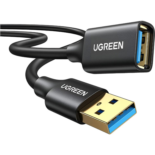 UGREEN USB 3.0 Extension Cable – Male to Female, 5Gbps Data Transfer – 3m