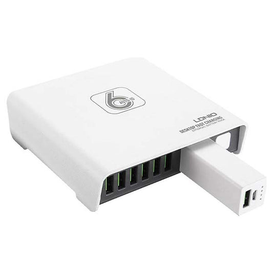 USB 6P DESKTOP CHARGER + POWER BANK