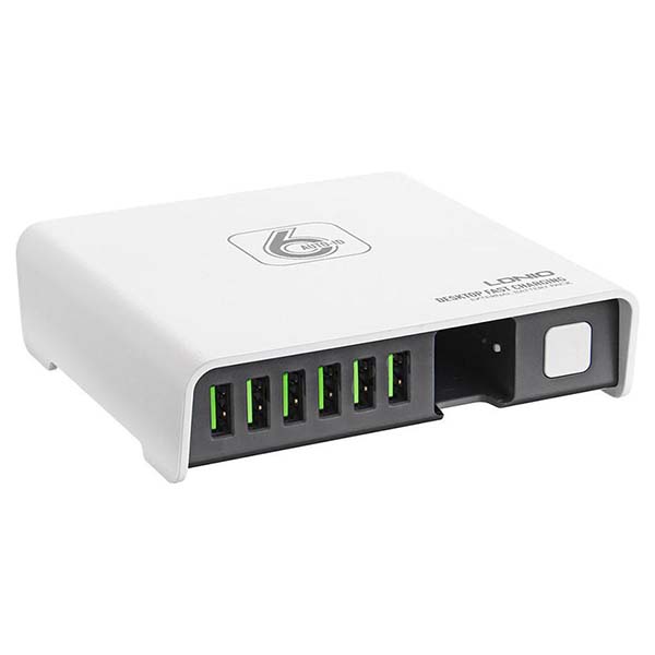 USB 6P DESKTOP CHARGER + POWER BANK
