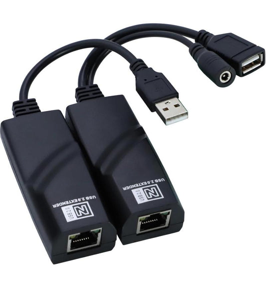 Matrix USB 2.0 Extender Over Ethernet 100 m – USB-RJXT1 Plug-and-Play Adapter
