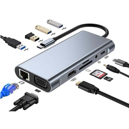 USB TYPE C 11 IN 1 DOCK