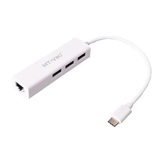 USB TYPE C TO 3 PORT USB 3.0 + GB LAN