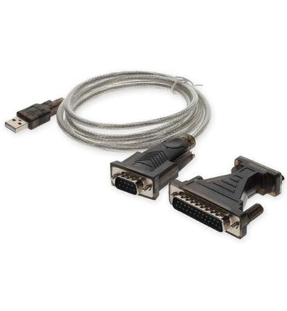 USB TO 9 PIN SERIAL CABLE 1.8M +25PIN