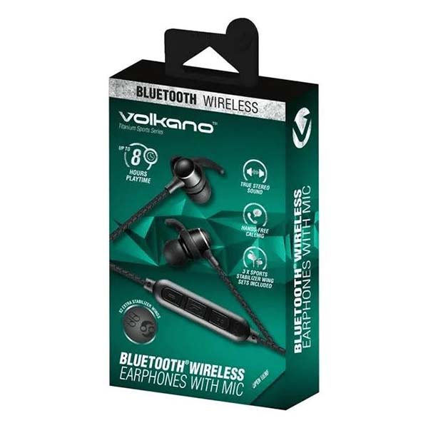 Volkano Titanium Sports Series Bluetooth Earphones