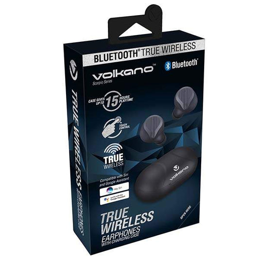 Volkano Scorpio True Wireless Bluetooth Earbuds & Charging Case