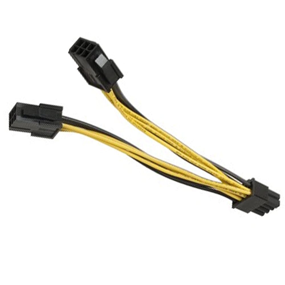 2 X 6PIN FEMALE TO 8PIN MALE