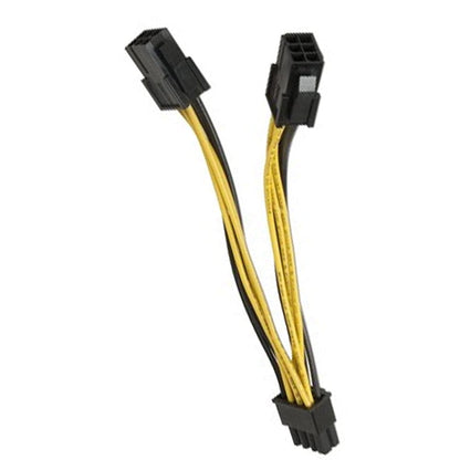 2 X 6PIN FEMALE TO 8PIN MALE