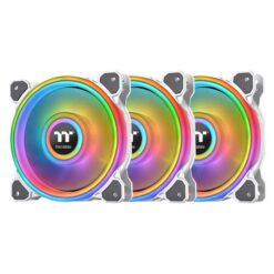 Thermaltake Riing Quad 12 RGB Radiator Fan TT Premium Edition 3 Fan Pack - White (Controller included)