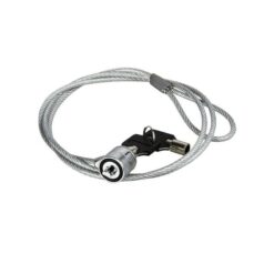MicroWorld NBLOCK-2 Key Notebook Lock – Steel Anti-Theft Cable for Laptop Security