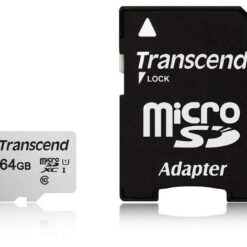 transcend 300s microsdxc/sdhc class 10 u1 memory card with sd adapter