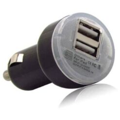 micropoint dual usb car charger black