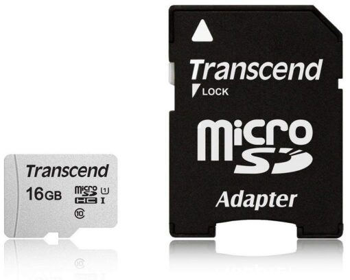 transcend 300s memory card with sd adapter