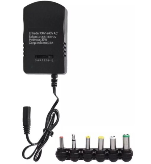 MicroWorld Universal Laptop Charger - 30W