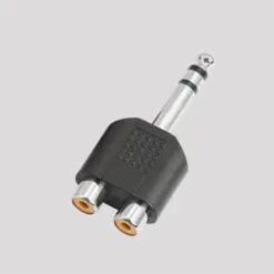 MICROWORLD RCA MALE 6.35 MM TO DUAL RCA MALE