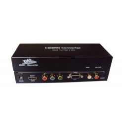 MicroWorld HDMI to VGA + YRG Audio Converter – Full HD Adapter for Monitors and Projectors