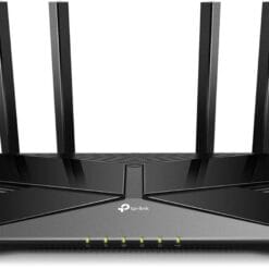 WiFi 6 AX1800 dual band gigabit router with parental controls and long-range coverage.