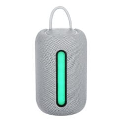 Amplify Swift Series Bluetooth Portable Speaker – Grey, compact and wireless with easy controls and rugged design.